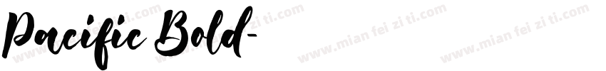 Pacific Bold字体转换